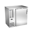 Beverage Air BBN36HC-S 36" one solid door back bar cooler, front view, door closed