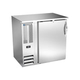 Beverage Air BBN36HC-S 36" one solid door back bar cooler, front view, door closed