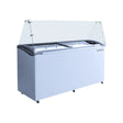 Beverage Air BDC-HC-12 68-9/32" dipping cabinet, front view, lids closed