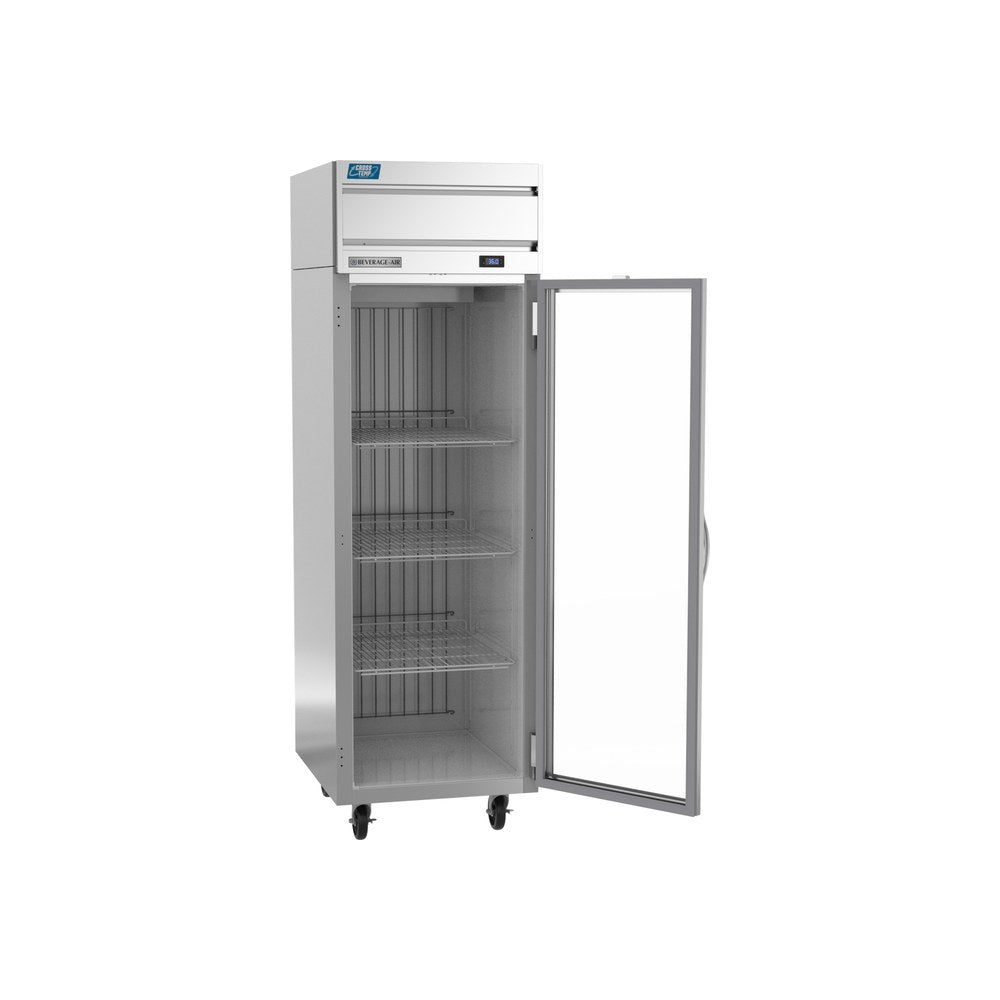 Beverage Air CT1HC-1G 26" one door convertible refrigerator/freezer, with the door open showing the interior