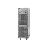 Beverage Air CT1HC-1HG 26" two doors convertible refrigerator/freezer, side angle view, doors closed