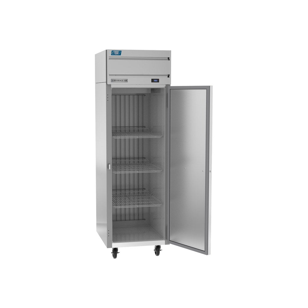 Beverage Air CT1HC-1S 26" one door convertible refrigerator/freezer, with the door open showing the interior