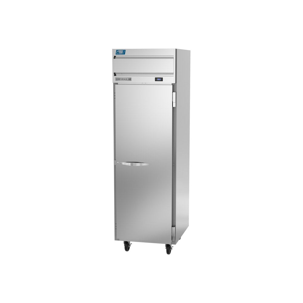 Beverage Air CT1HC-1S 26" one door convertible refrigerator/freezer, side angle view, door closed