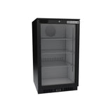 Beverage Air CT96HC-1-B 21-3/8" one glass swing door countertop merchandiser, front view, door closed
