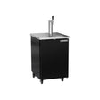 Beverage Air DD24HC-1-B 24" one solid door beer dispenser, front view, door closed