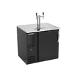Beverage Air DD36HC-B 36" one solid door beer dispenser, front view, door closed