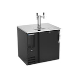 Beverage Air DD36HC-B 36" one solid door beer dispenser, front view, door closed