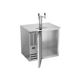 Beverage Air DD36HC-S 36" one solid door beer dispenser, with the door open showing the interior
