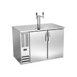 Beverage Air DD48HC-S 48" two solid doors beer dispenser, front view, doors closed