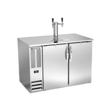 Beverage Air DD48HC-S 48" two solid doors beer dispenser, front view, doors closed
