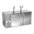 Beverage Air DD68HC-S 68" two solid doors beer dispenser, front view, doors closed