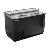 Beverage Air DW49HC-B-29 50" bottle cooler, front view, lids closed