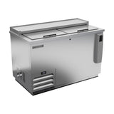 Beverage Air DW49HC-S 50" bottle cooler, front view, lids closed