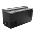 Beverage Air DW64HC-B-29 65" bottle cooler, front view, lids closed