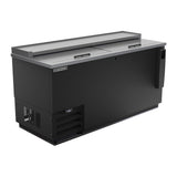 Beverage Air DW64HC-B-29 65" bottle cooler, front view, lids closed