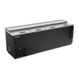 Beverage Air DW94HC-B-29 95" bottle cooler, front view, lids closed