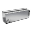 Beverage Air DW94HC-S-29 95" bottle cooler, front view, lids closed