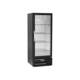 Beverage Air MMF12HC-1-B 24-1/8" one glass swing door merchandiser freezer, front view, door closed