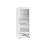 Beverage Air MMF12HC-1-W 24-1/8" one glass swing door merchandiser freezer, front view, door closed