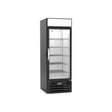 Beverage Air MMF23HC-1-B-IQ 28-1/4" one glass swing door merchandiser freezer, front view, door closed