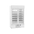 Beverage Air MMF44HC-1-W 47" two glass swing doors merchandiser freezer, front view, doors closed