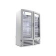 Beverage Air MT21-1W 36-1/8" two glass swing doors merchandiser refrigerator, front view, doors closed