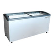 Beverage Air NC68HC-1-W 68-1/10" display freezer, front view, lids closed