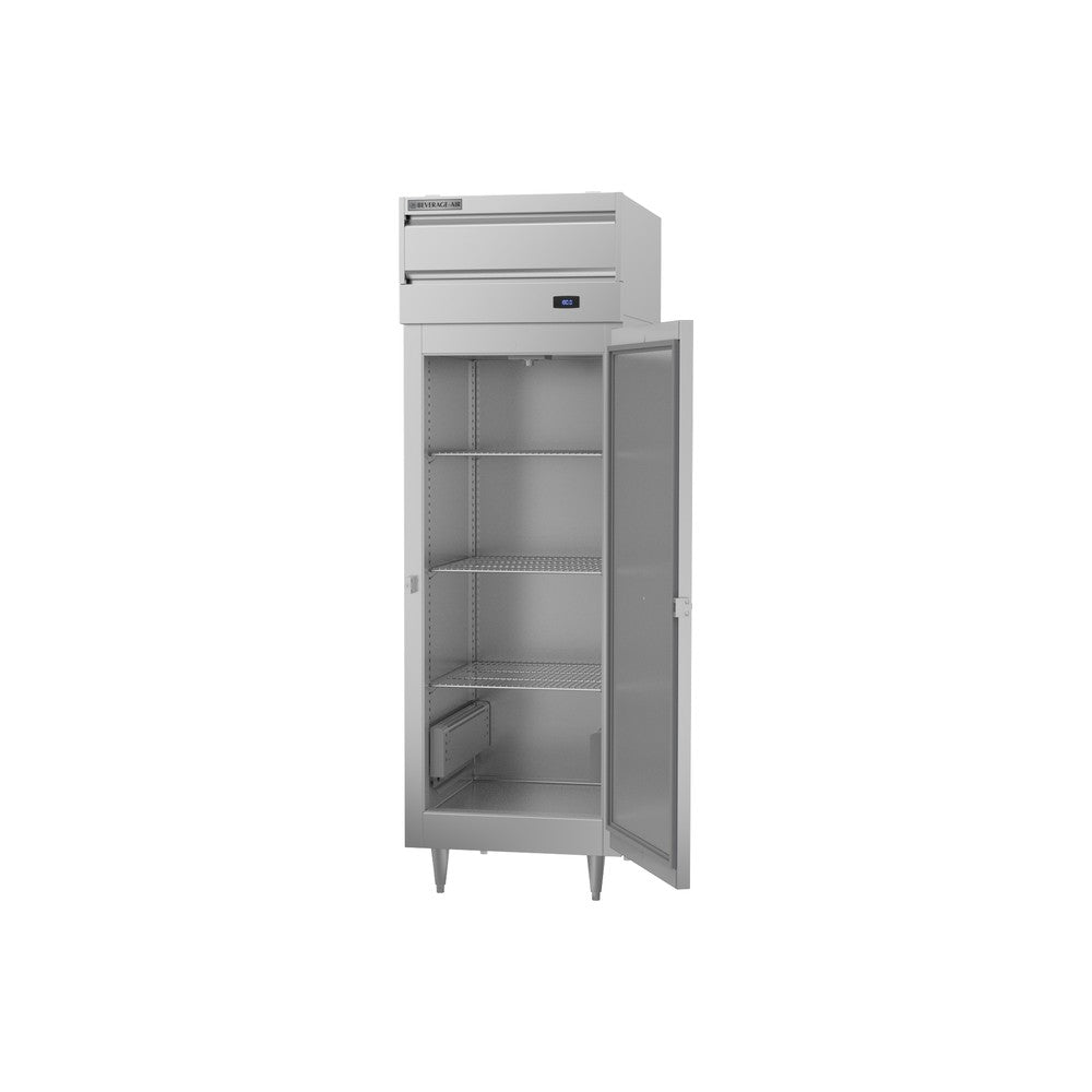 Beverage Air PH1-1S heated cabinet, right side view door open
