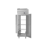 Beverage Air PH1-1S-PT heated cabinet, right side view doors open