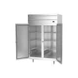 Beverage Air PH2-1S heated cabinet, right side view doors open