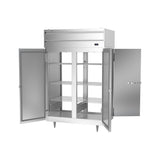 Beverage Air PH2-1S-PT heated cabinet, right side view doors open