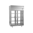 Beverage Air PRD2HC-1BG 52-1/8" two glass doors pass-thru refrigerator, front view, doors closed