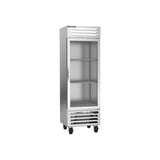 Beverage Air RB19HC-1G 27-1/4" one glass door reach-in refrigerator, front view, door closed