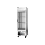 Beverage Air RB19HC-1G 27-1/4" one glass door reach-in refrigerator, side angle view, door closed