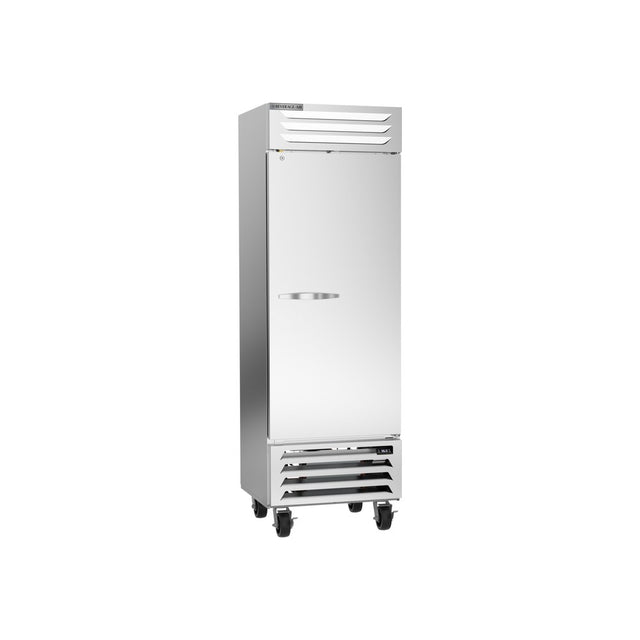 Beverage Air RB19HC-1S 27-1/4" one solid door reach-in refrigerator, front view, door closed