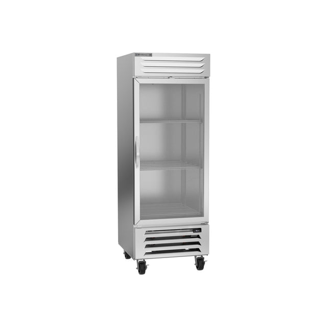 Beverage Air RB27HC-1G 30" one glass door reach-in refrigerator, front view, door closed