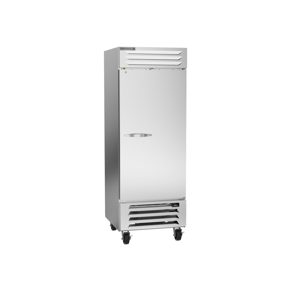 Beverage Air RB27HC-1S 30" one solid door reach-in refrigerator, front view, door closed