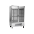 Beverage Air RB49HC-1G 52" two glass doors reach-in refrigerator, front view, doors closed