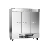 Beverage Air RB72HC-1S 75" three solid doors reach-in refrigerator, front view, doors closed