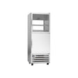 Beverage Air RID18HC-HGS 27-1/4" one half glass door and one half solid door pass-thru refrigerator, front view, doors closed
