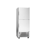 Beverage Air RID18HC-HS 27-1/4" two half solid doors pass-thru refrigerator, front view, doors closed