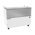 Beverage Air SM49HC-W 49" one door milk cooler, front view, door closed