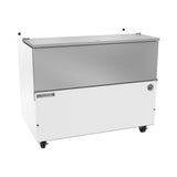 Beverage Air SM49HC-W 49" one door milk cooler, front view, door closed