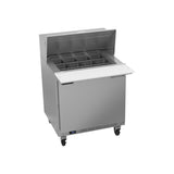 Beverage Air SPE32HC-12M 32" one door sandwich prep table, front view, door closed