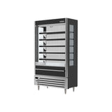 Beverage Air VMHCSL-18-1-B 47-1/16" open-air merchandiser, side angle view