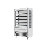 Beverage Air VMHCSL-18-1-W 47-1/16" open-air merchandiser, side angle view