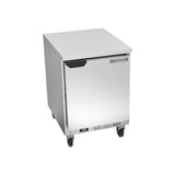 Beverage Air WTF24AHC-FLT 24" one solid door worktop freezer, front view, door closed