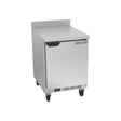 Beverage Air WTF24AHC 24" one solid door worktop freezer, front view, door closed
