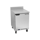 Beverage Air WTF24AHC 24" one solid door worktop freezer, front view, door closed