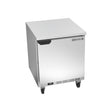 Beverage Air WTF27AHC-FLT 27" one solid door worktop freezer, front view, door closed